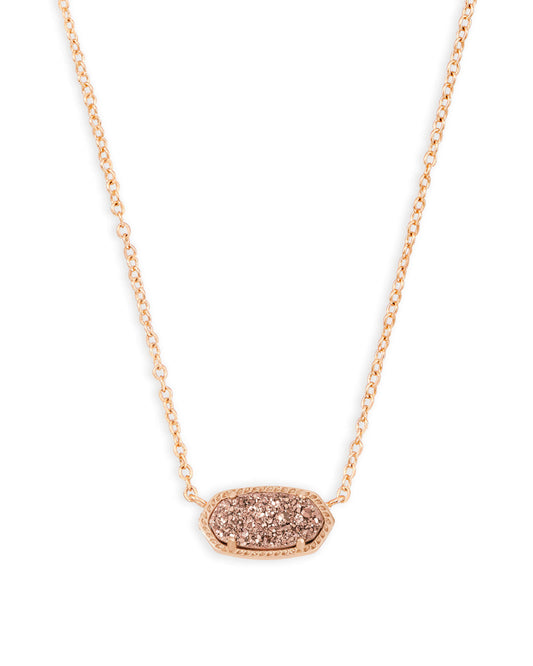 Rose Gold Drusy Elisa Necklace