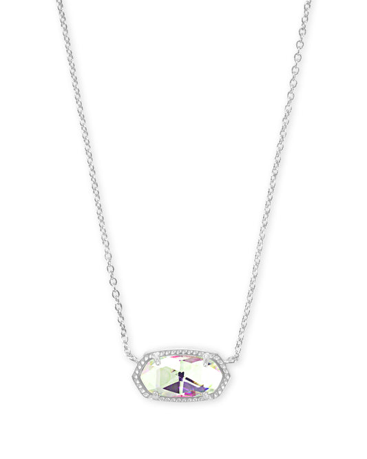 Silver Elisa Dichroic Necklace