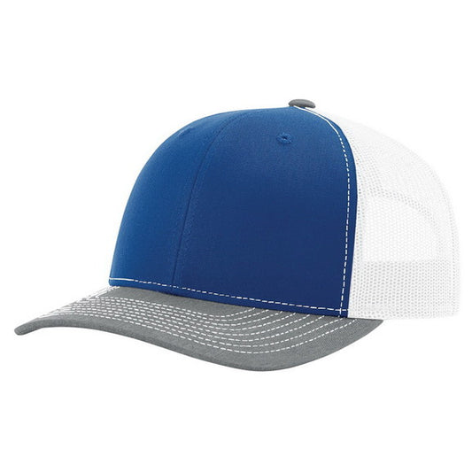 Grey, Royal Blue, & White Richardson Hat