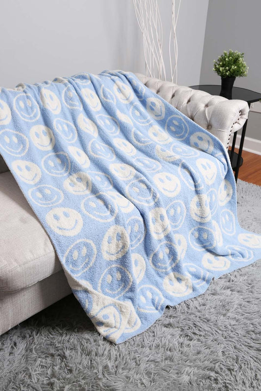 Luxe Smiley Blanket