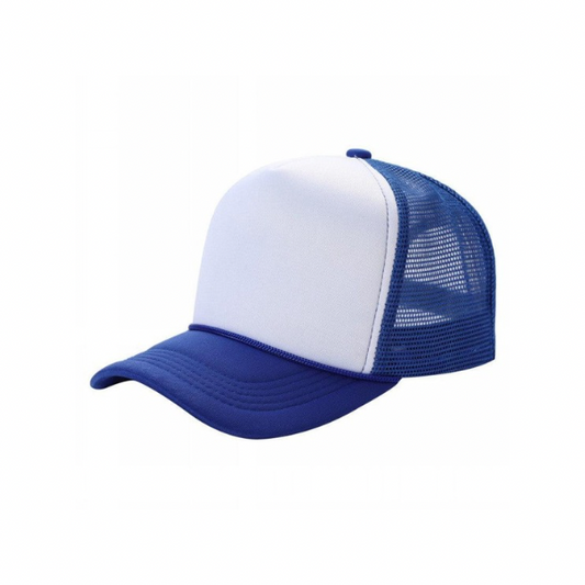 Royal Blue & White Trucker Hat