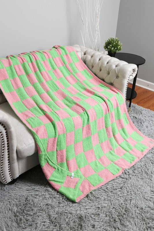 Luxe Checkered Blanket