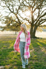 Pink Gingham Cardigan