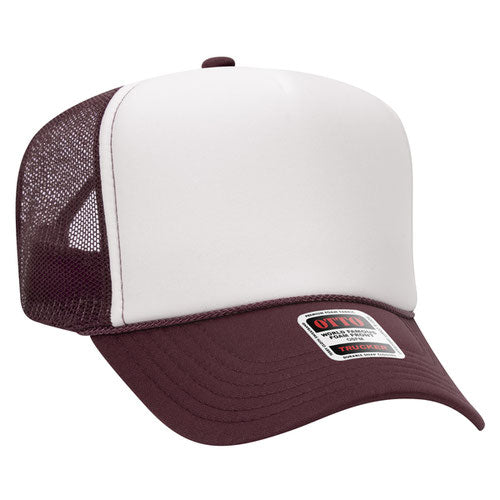 Maroon & White Trucker Hat