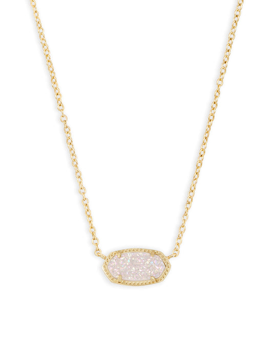 Gold Elisa Iridescent Drusy Necklace