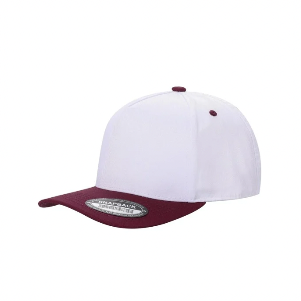 White & Maroon Hat