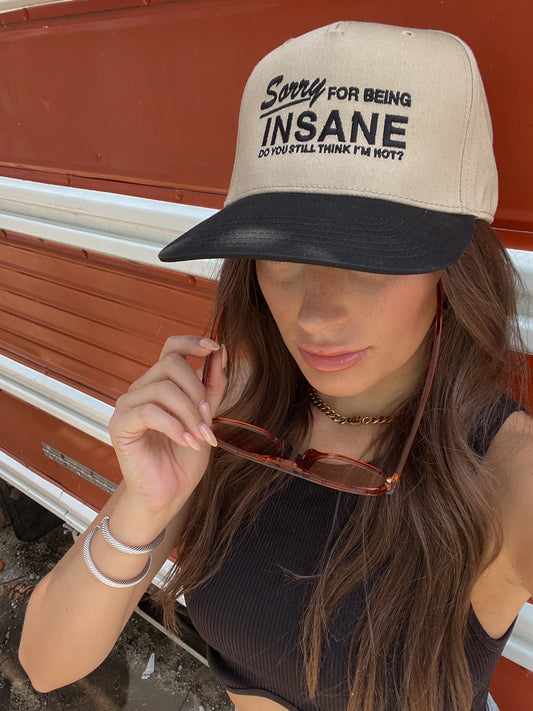 "Sorry For Being Insane" Vintage Trucker Hat