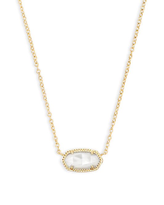 Gold Elisa MOP Necklace