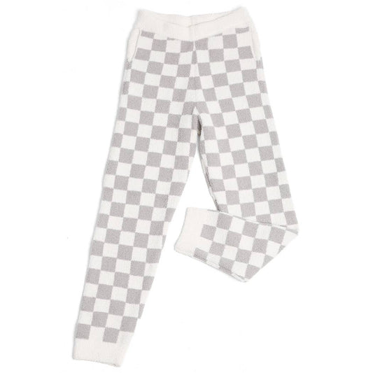 Checkered Lounge Terry Sweatpants