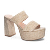 Nice Raffia Platform Sandal