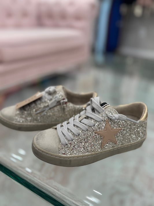 Paula Mini - Sterling Glitter Sneaker