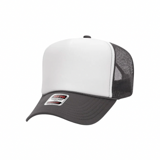 Gray & White Trucker Hat