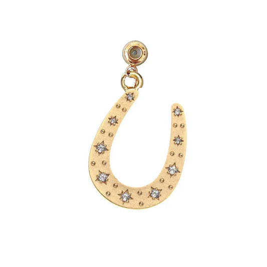 Glam Horseshoe Drop Charm