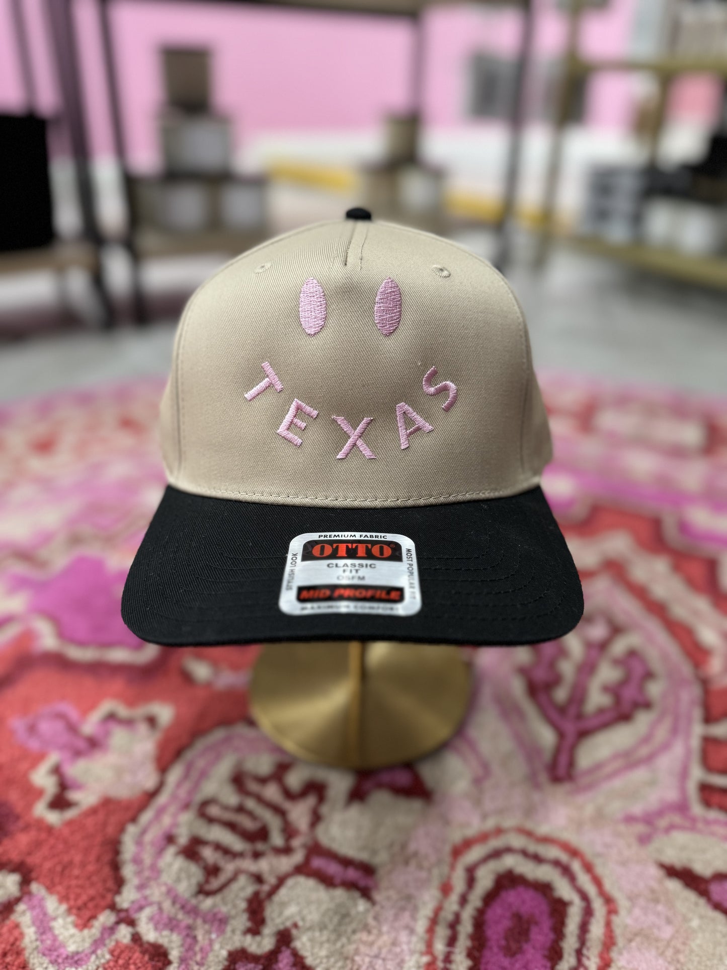 Tan & Black Texas Hat