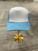 Light Blue & White Trucker Hat