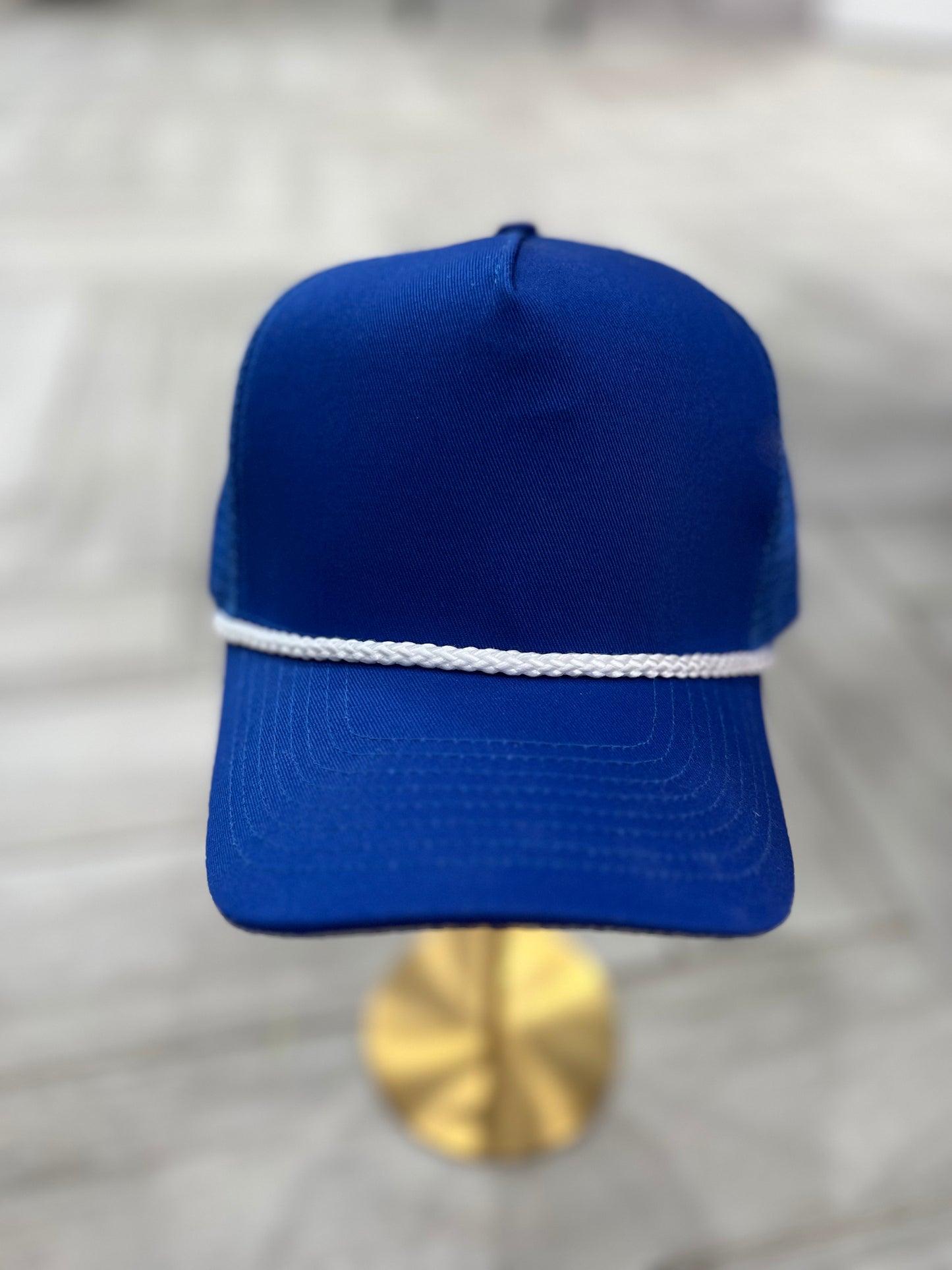 Royal Blue w/ White Rope Hat