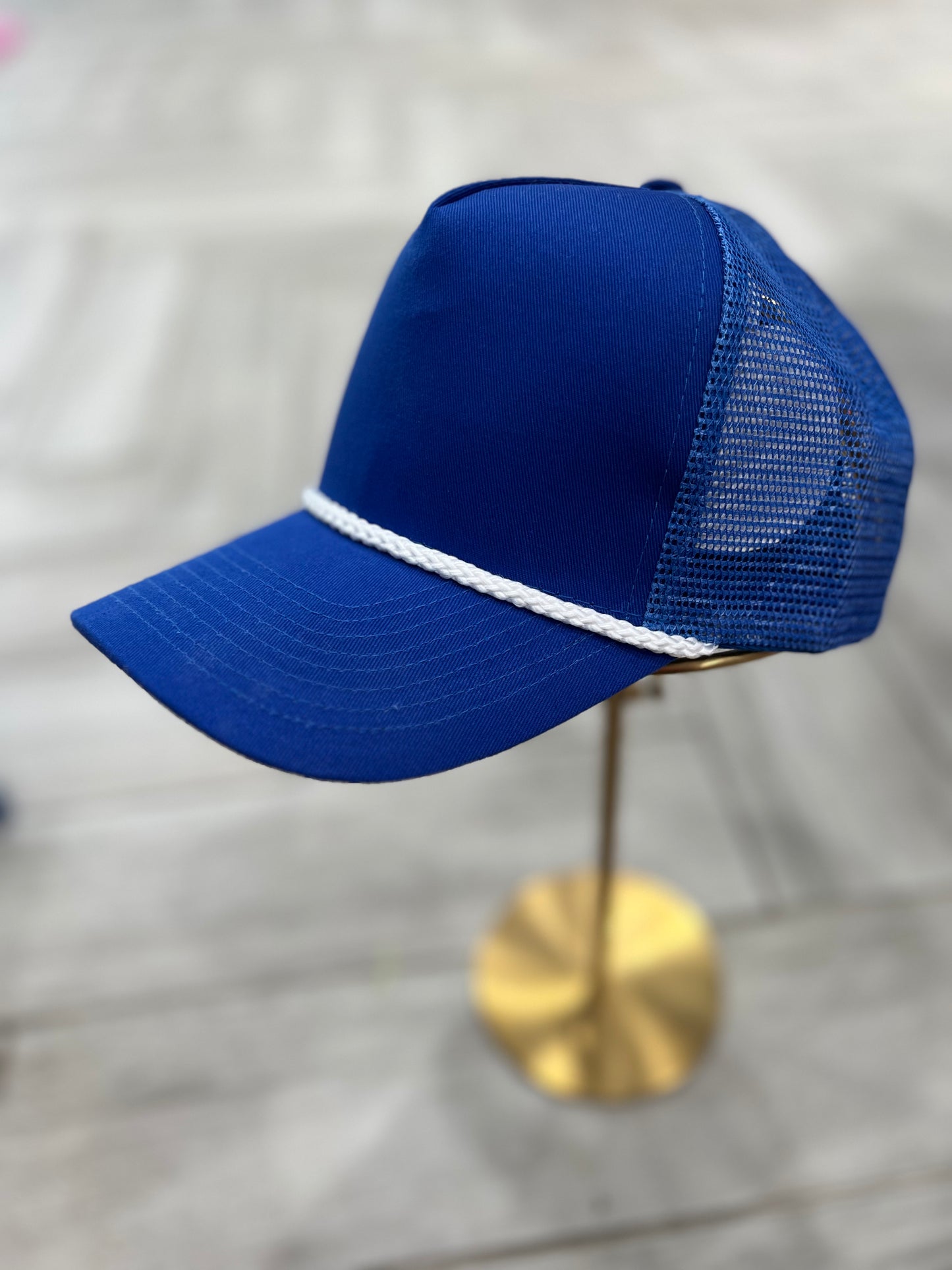 Royal Blue w/ White Rope Hat