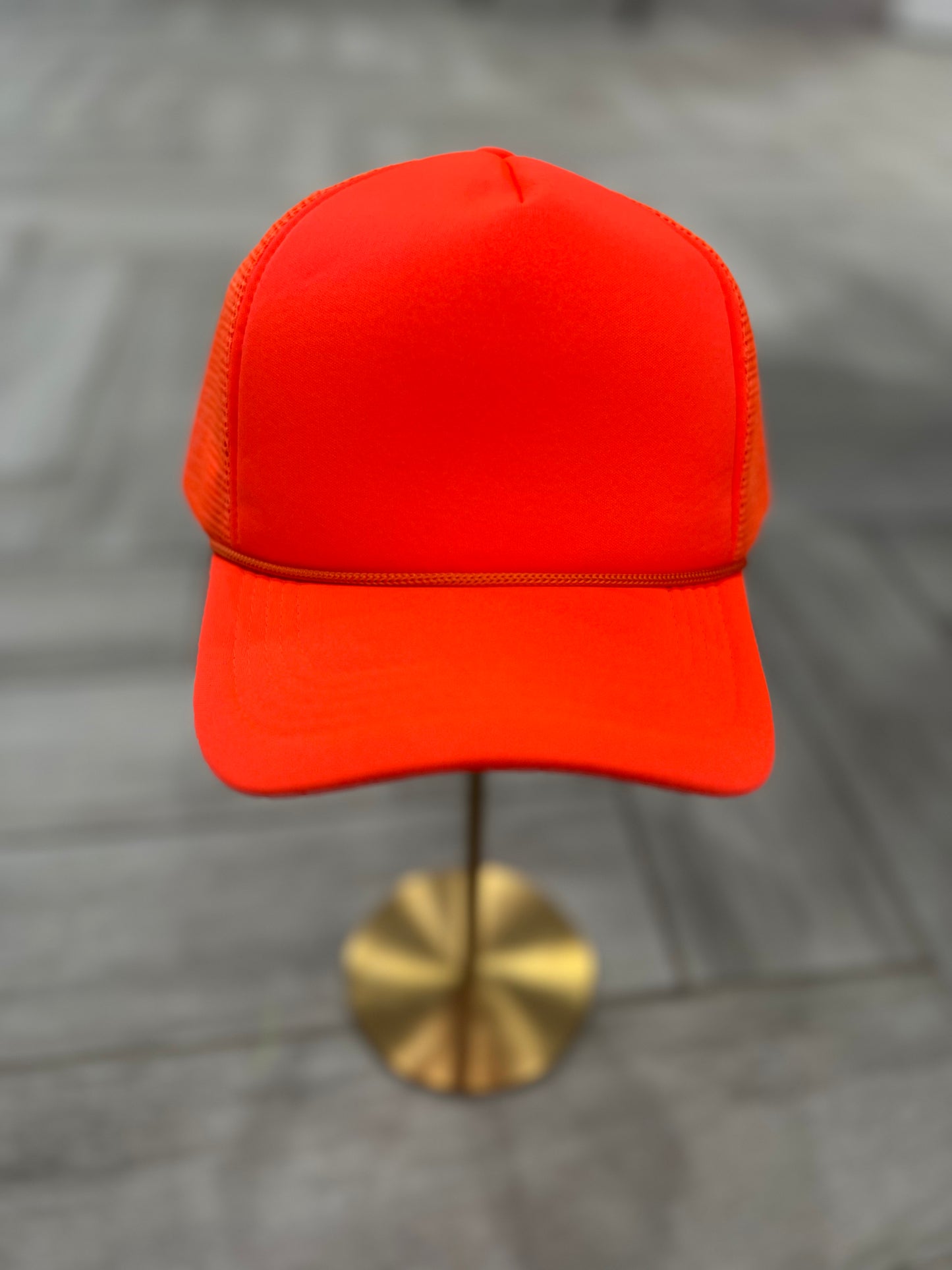 Neon Orange Trucker Hat