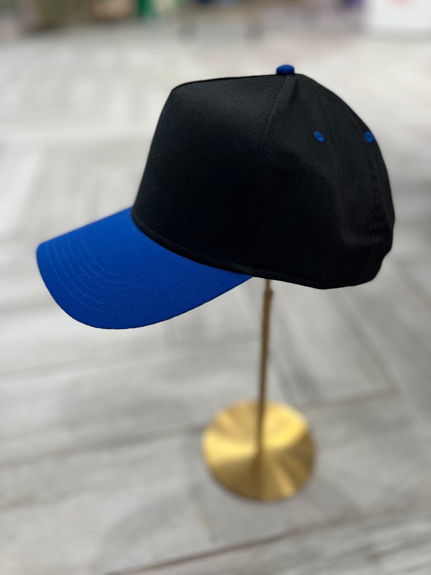 Black & Royal Blue Hat