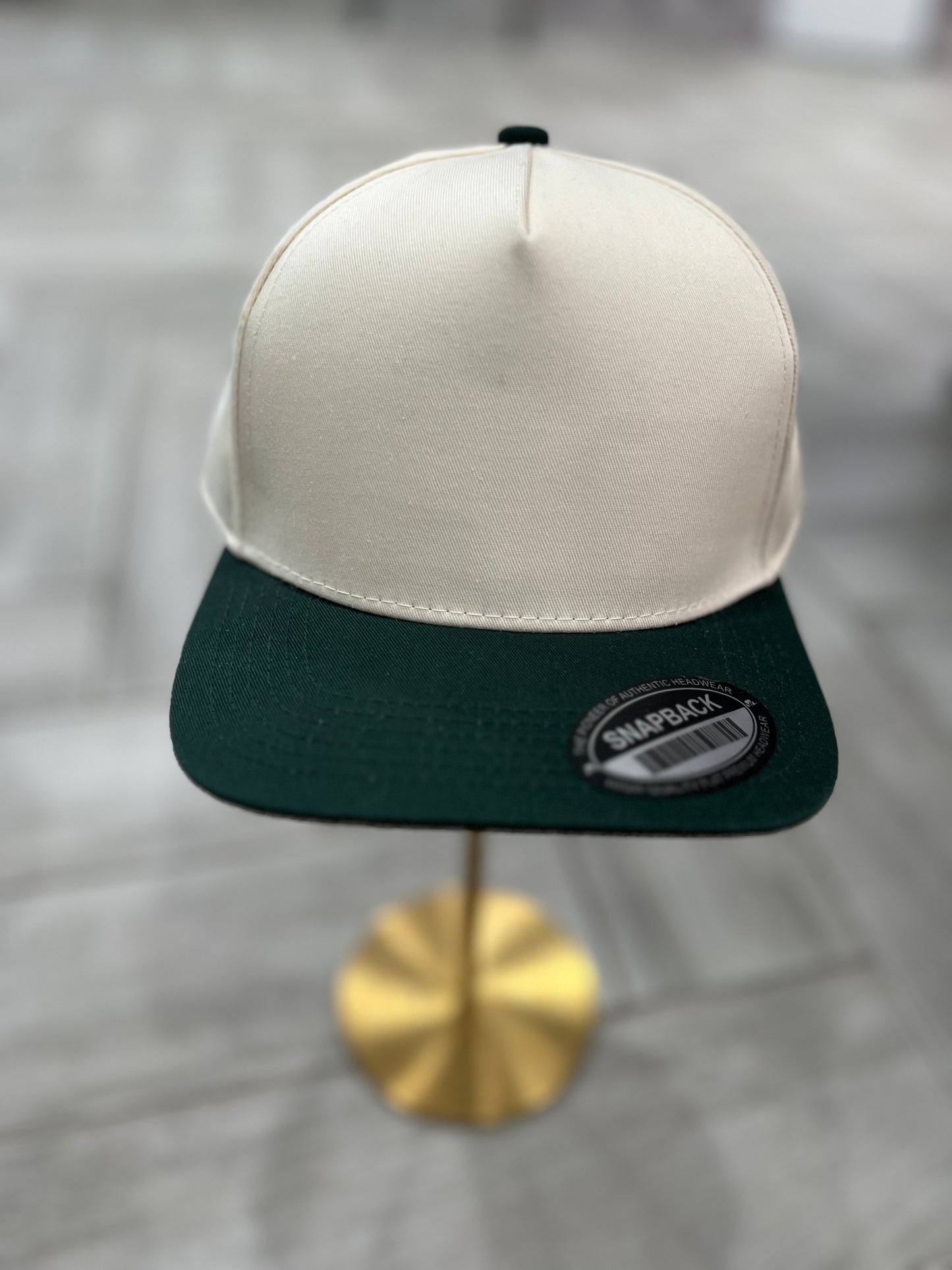 Tan & Green Hat