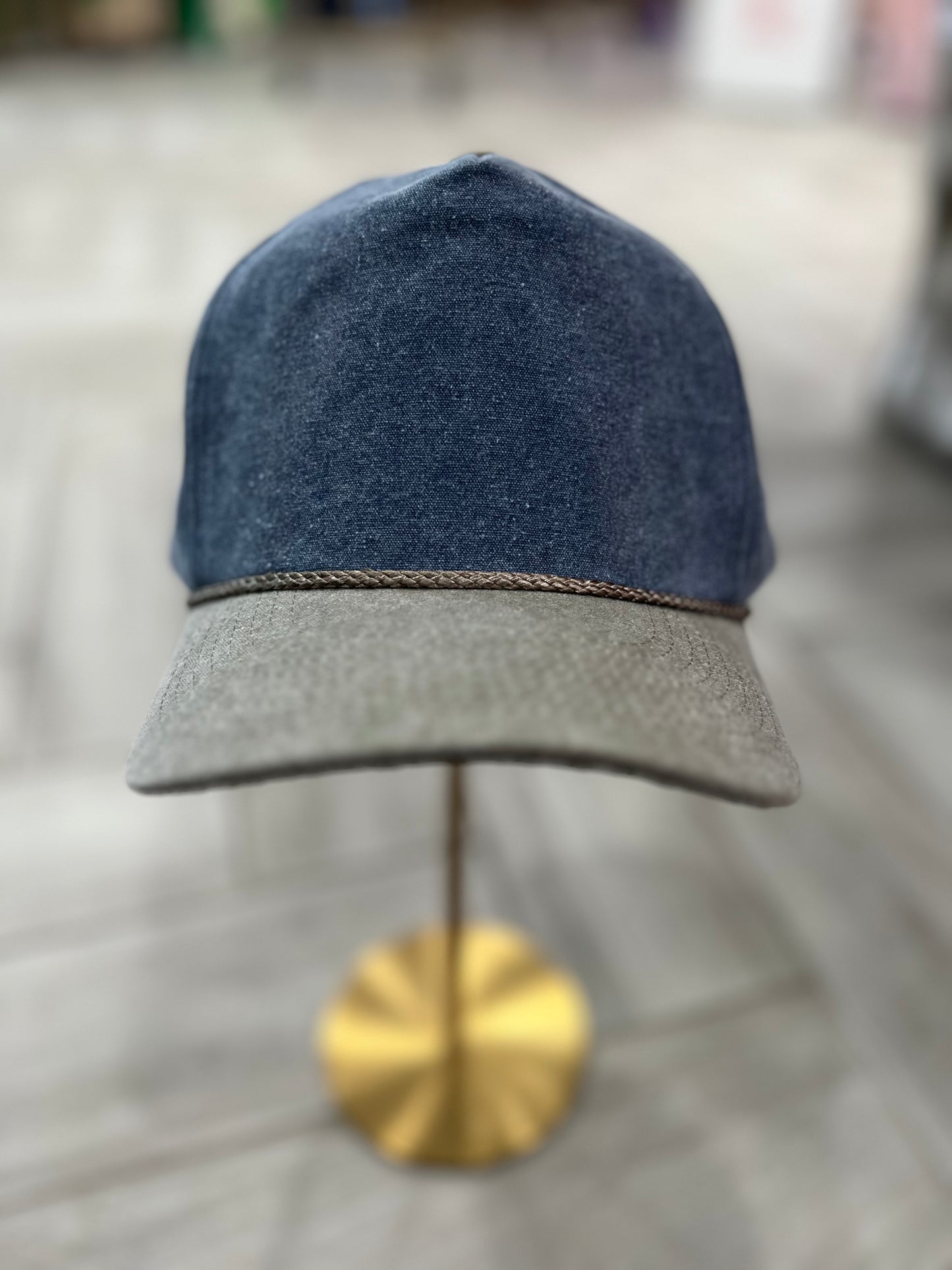 Light Denim & Grey Hat