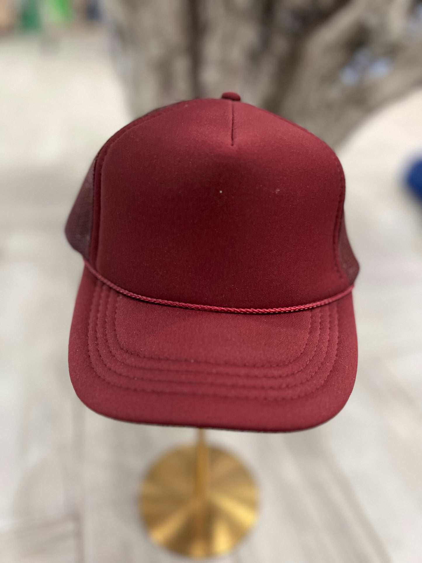 Youth Maroon Trucker Hat