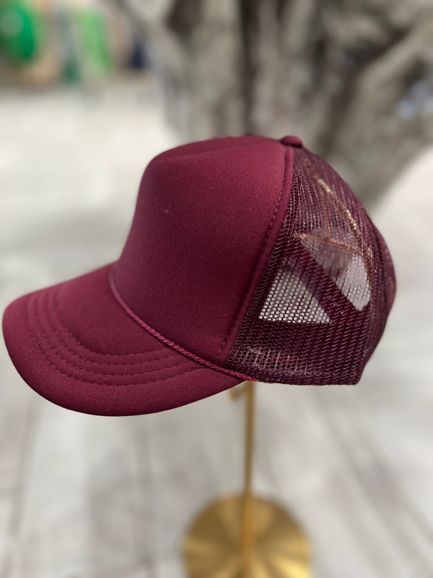 Youth Maroon Trucker Hat