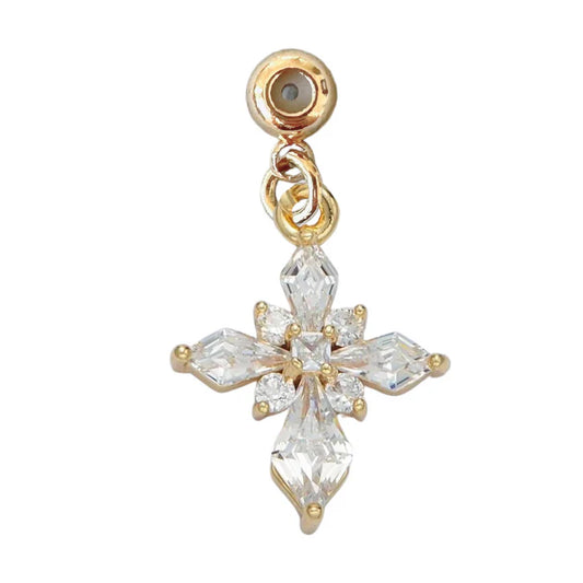 Ornate Cross Drop Charm