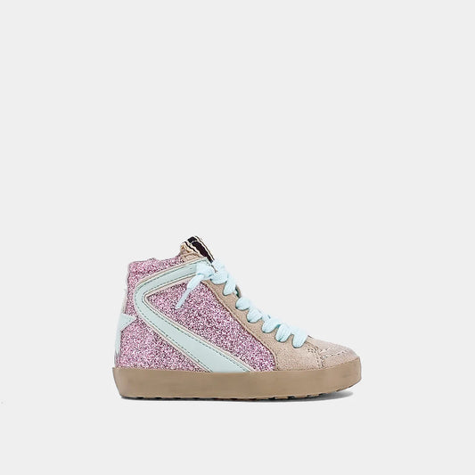 Toddler Rooney- Pink Glitter Sneaker