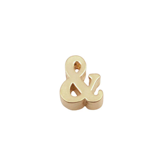 Ampersand Spacer Slide Charm