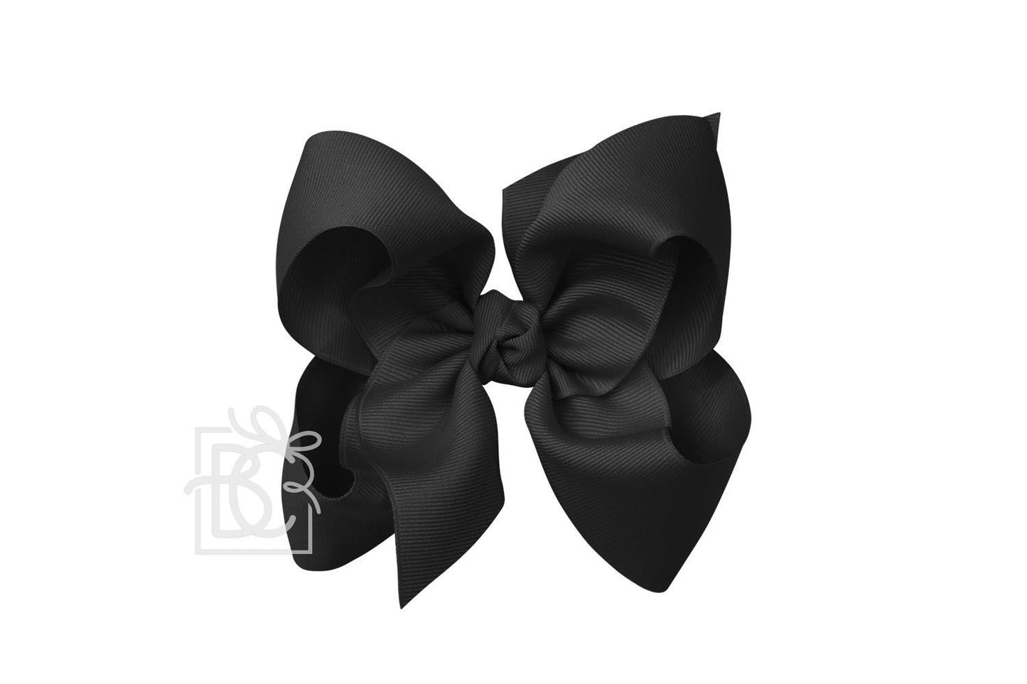 HUGE SIGNATURE GROSGRAIN DOUBLE KNOT BOW ON CLIP (5.5")