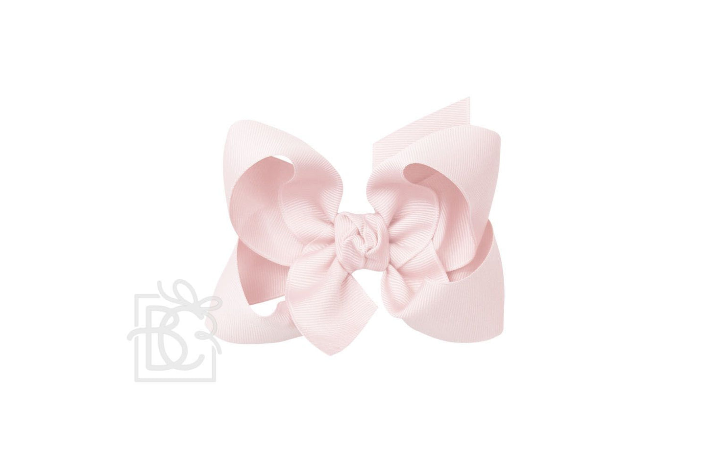 LARGE SIGNATURE GROSGRAIN DOUBLE KNOT BOW ON CLIP (4.5")