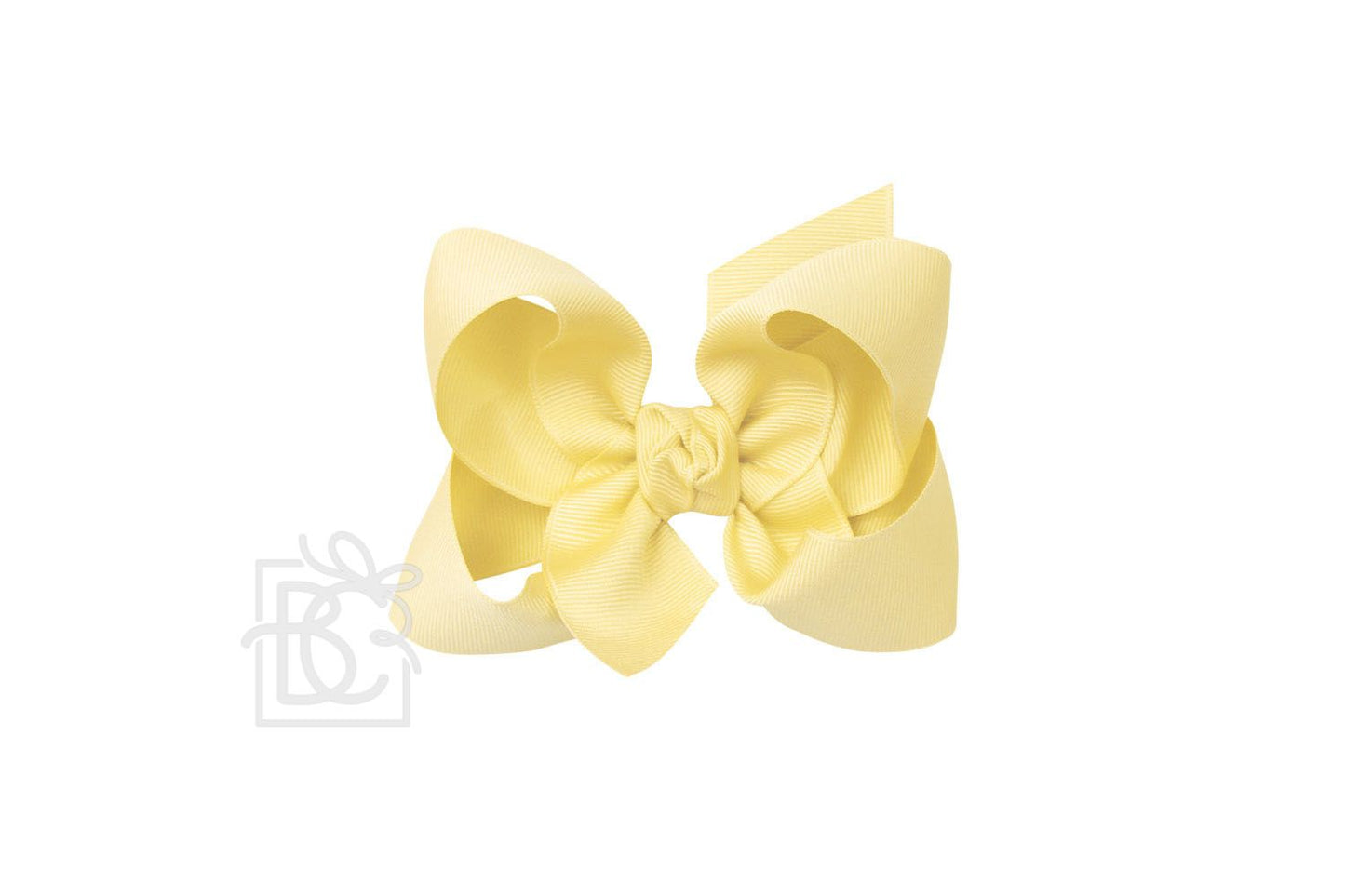 LARGE SIGNATURE GROSGRAIN DOUBLE KNOT BOW ON CLIP (4.5")