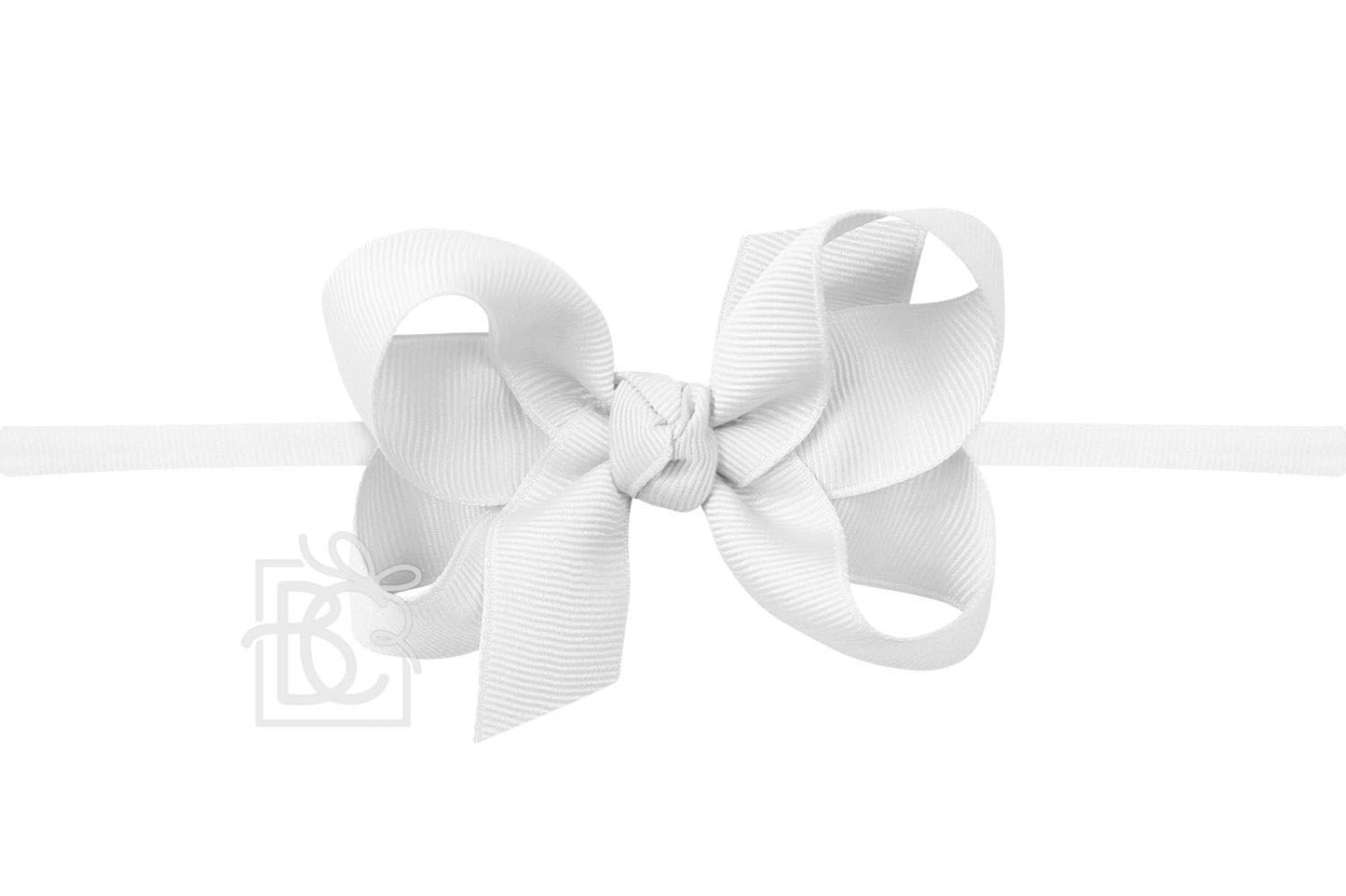 MEDIUM PANTYHOSE HEADBAND WITH SIGNATURE GROSGRAIN BOW (3.5")